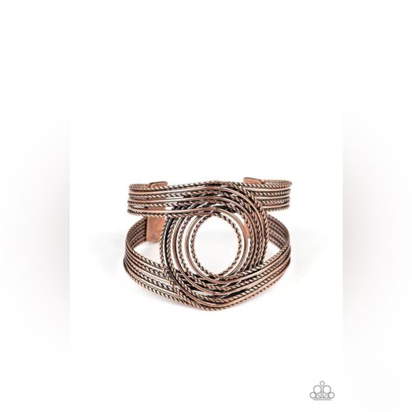 NWOT Paparazzi ♥ Rustic Coils - Copper Bracelet - Picture 1 of 3